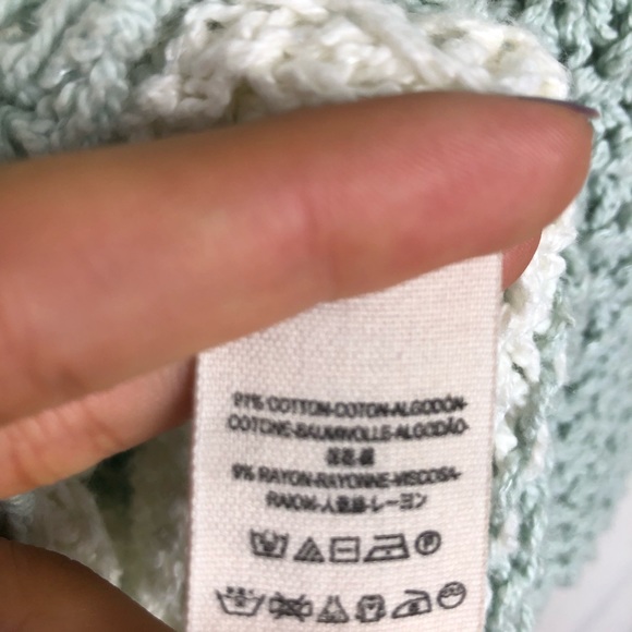 Free People Knitted Sweater Striped V Neck Small - Picture 5 of 5